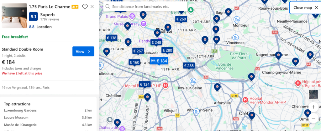 15 Smart Hotel Booking Tips to Save Money in 2026 6 1.75 Paris Le Charme - Location