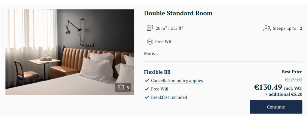 15 Smart Hotel Booking Tips to Save Money in 2026 3 1.75 Paris Le Charme- official website pricing